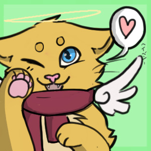 Colored Winged-Cat Icon