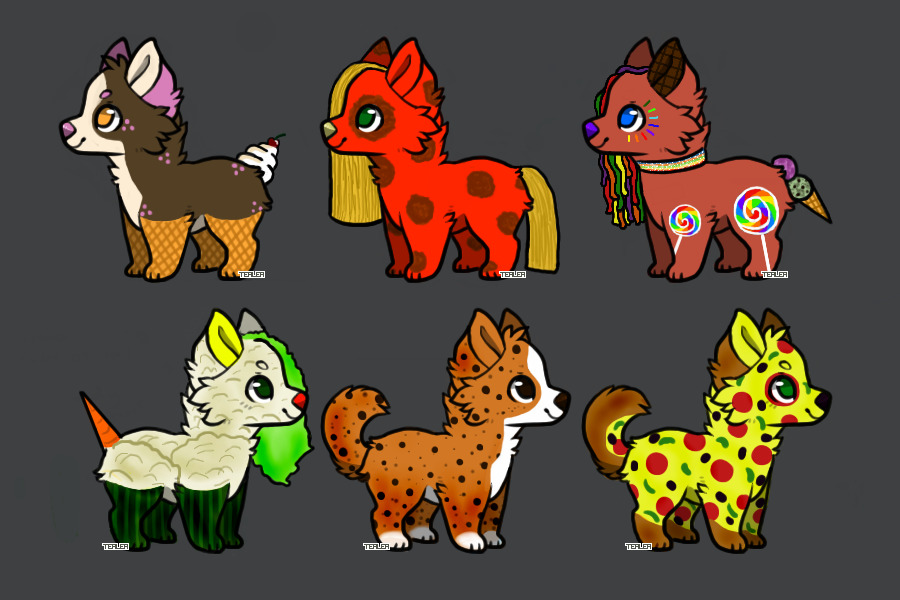 Dog adopts made of food cuz why not