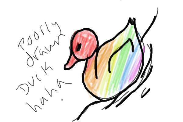 Poor gay duck yo