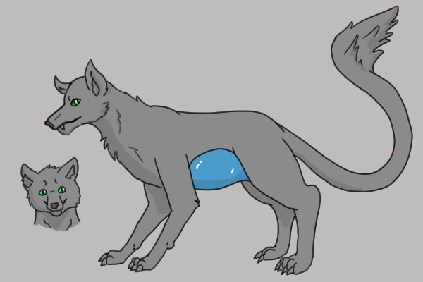 Species lineart for redwolf466