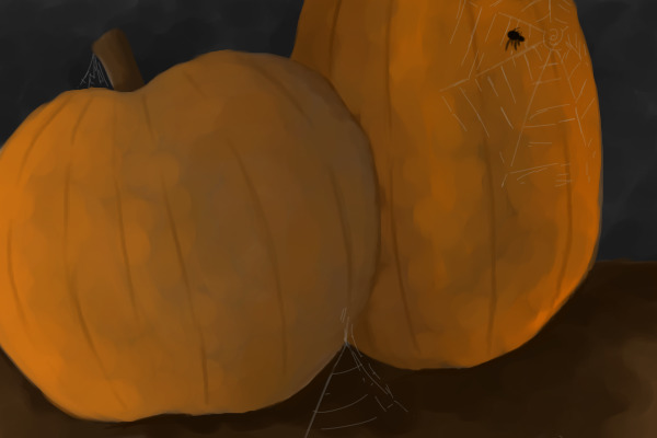 Spiderwebs and Pumpkins