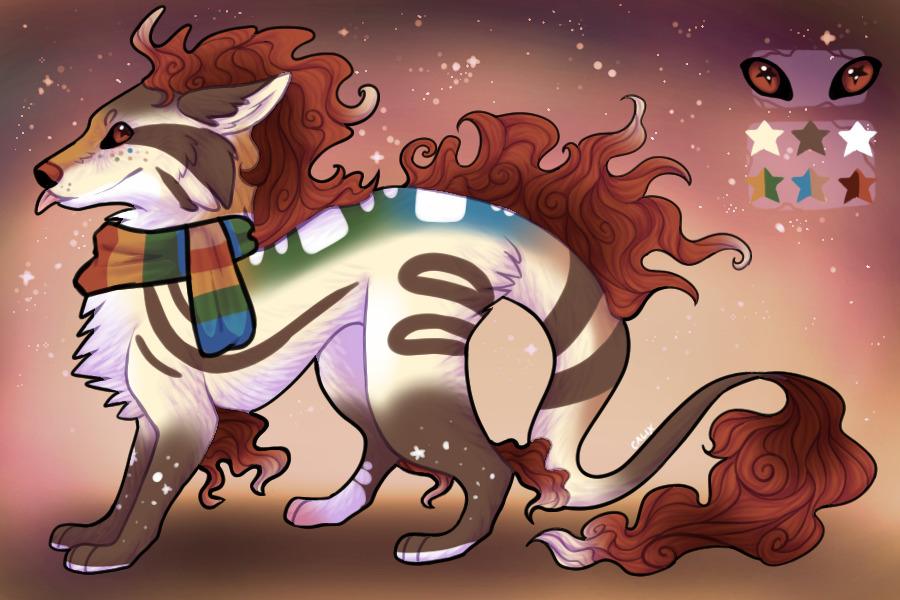 Celestial Dragon #124 - Striped Scarf