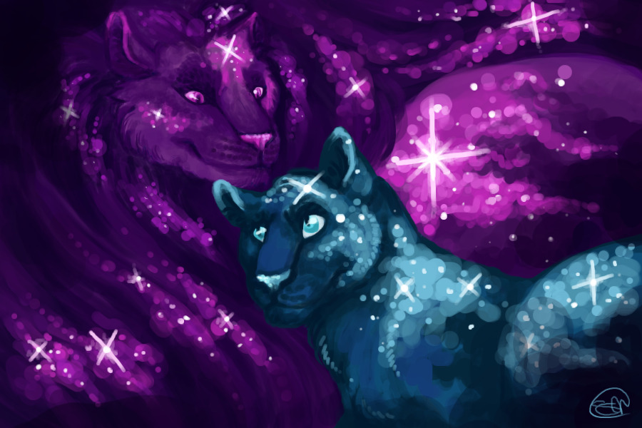space lions