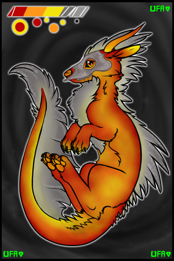 Viscet #1962 - silver and fire