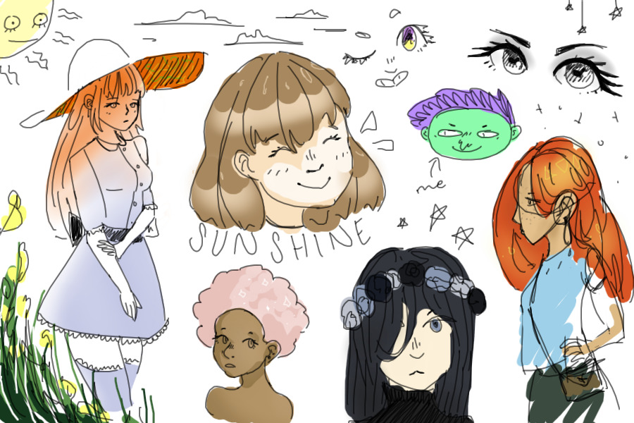 girls (and other doodles)