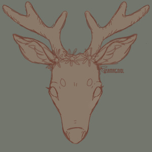 editable deer avatar