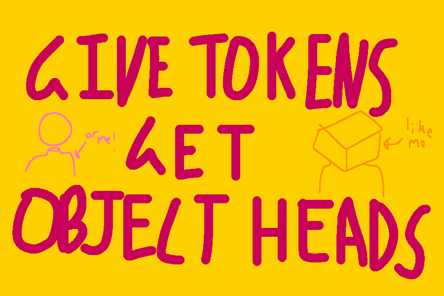 give tokens, get object heads