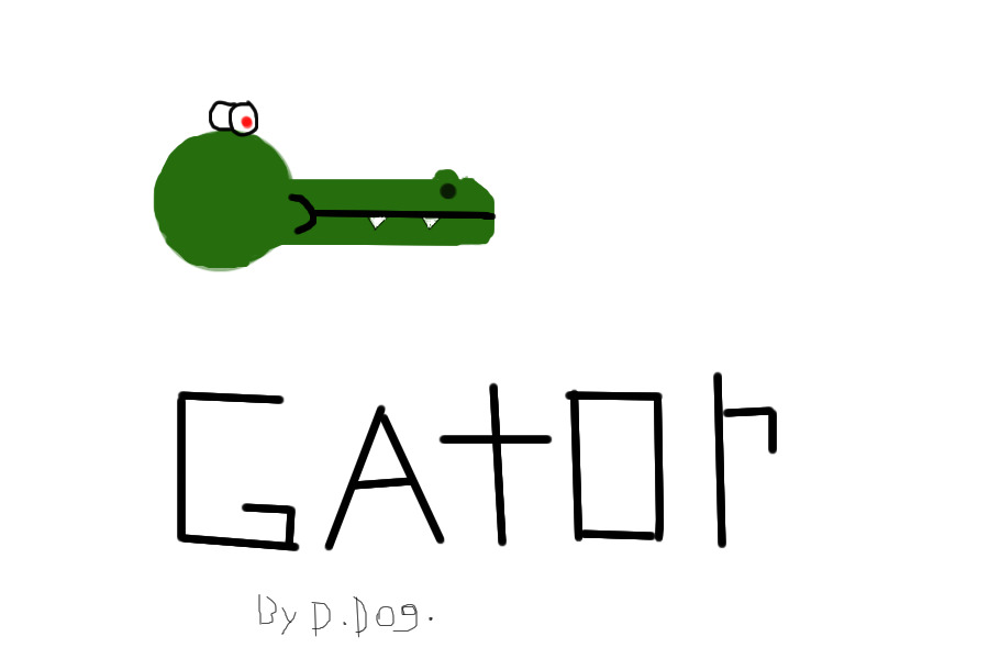 Gator. Comic Cover.