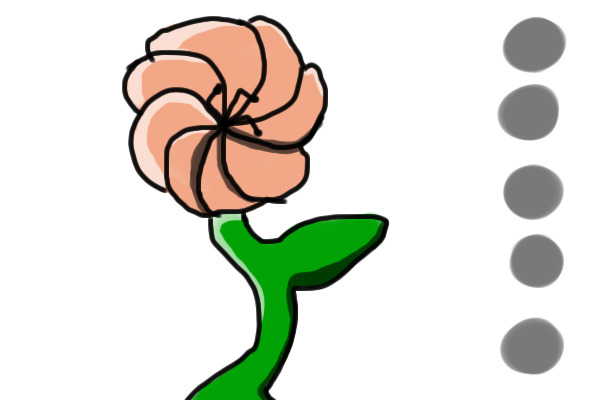 Color the flower and get a character!