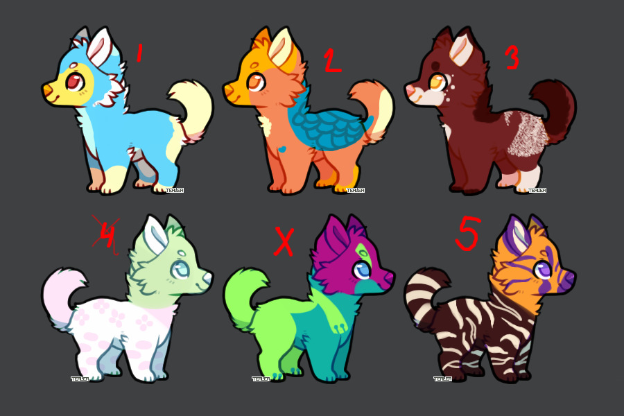 PAINTING PUPS ADOPTS OPEN (4/5)