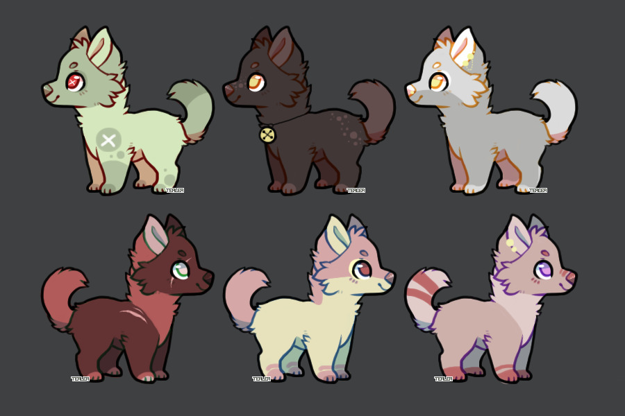 5C$ each. . . pup adopts !!!!