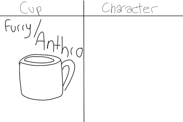 Color a cup, get a character