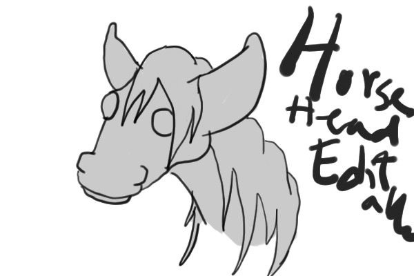 Horse head editable!