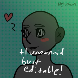 Humanoid bust avatar editable