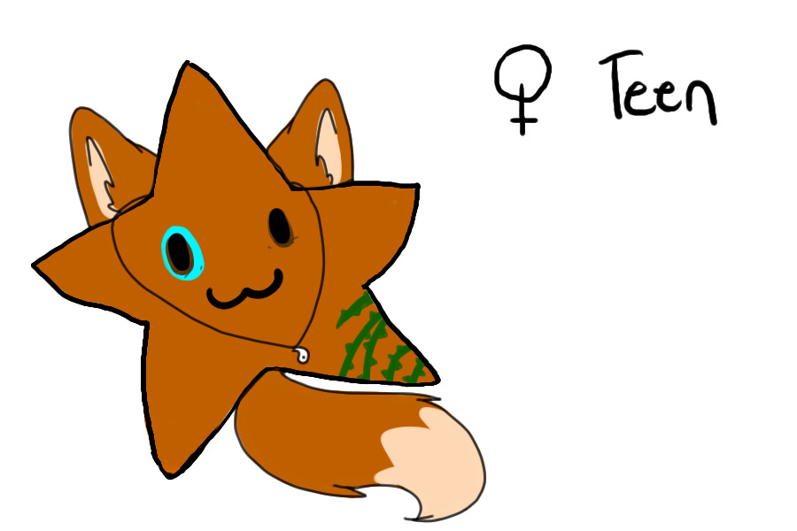 I colored a star.
