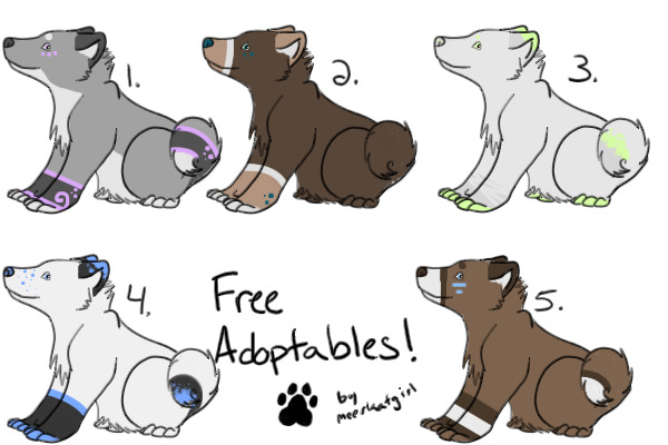 Free puppeh adoptables C: