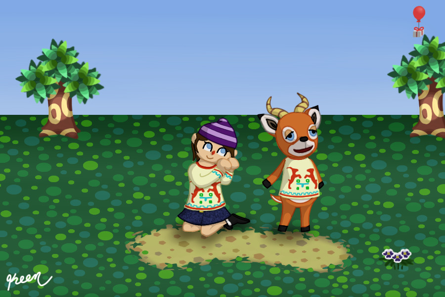 Animal Crossing: My Character and Beau WIP