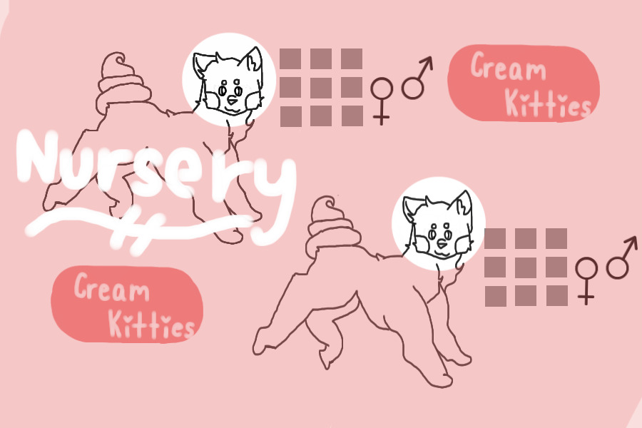 Cream Kitties Kit Lines!
