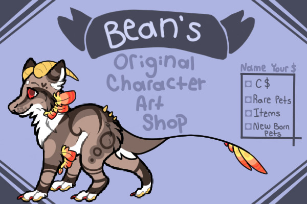 Bean's Original Character Shop [OPEN]