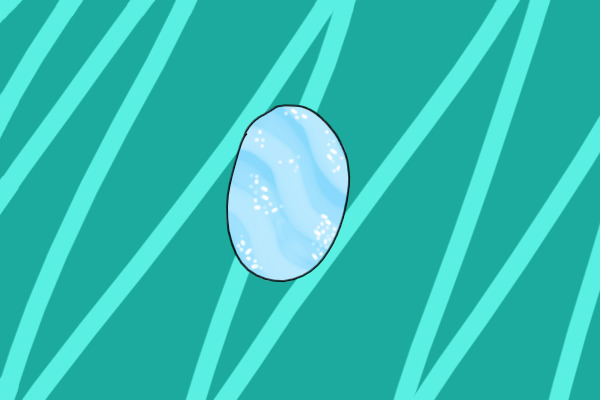 colored in egg