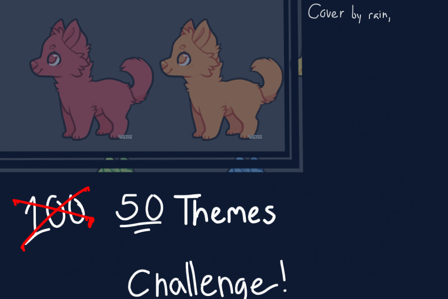 50 themes challenge - pup adopts !