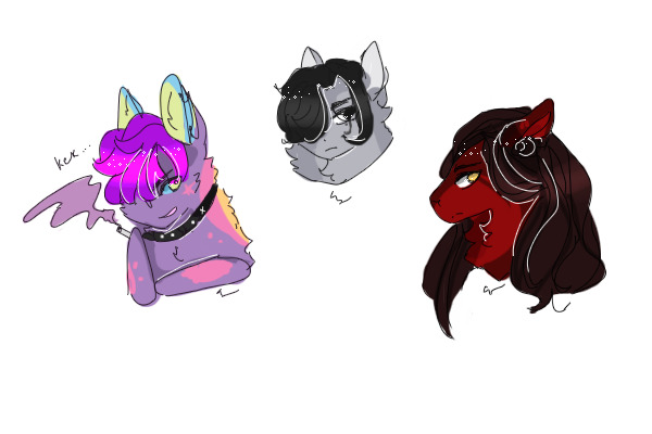 this is the most furries ive ever drawn (Batch drop pt 3)
