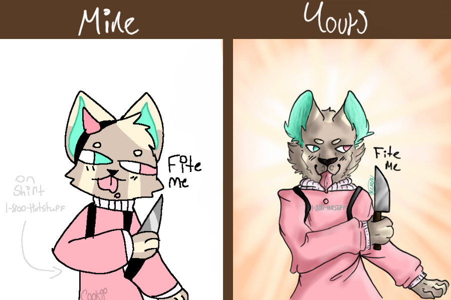 Finished: mine vs yours
