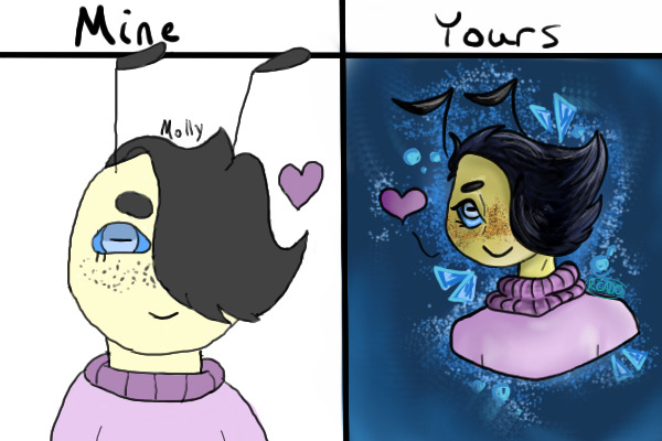 finished: mine vs yours