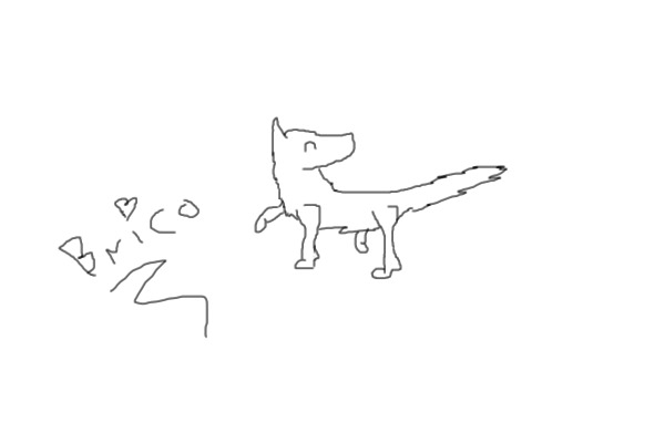 Happy wolfy lineart!!