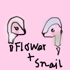 flower x snail