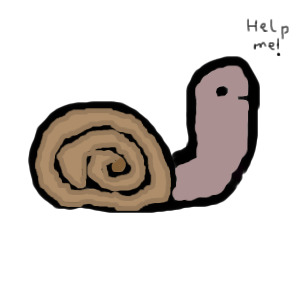 un escargot (a snail) :3