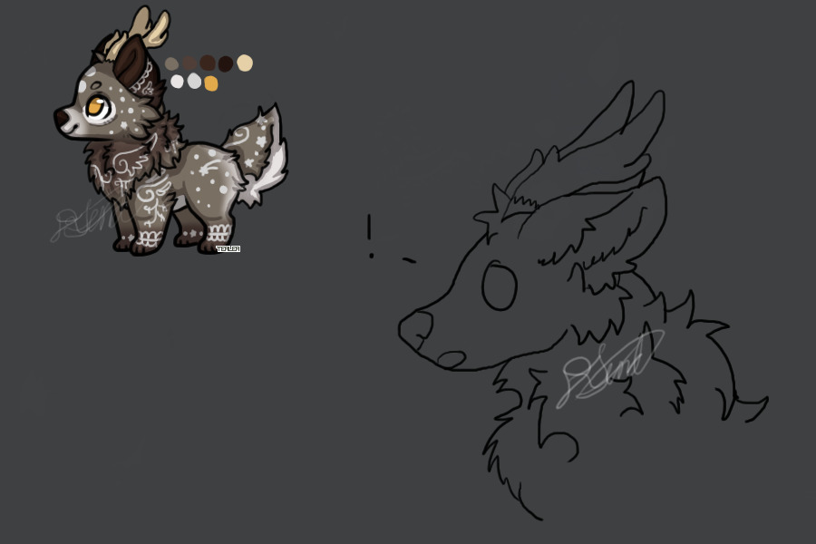 Festive Sweet Caribou-Canine for sanderidge