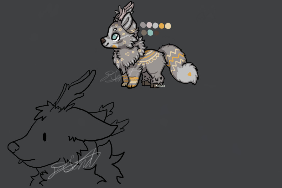 Antlered Wolf Ref for Soggy Pancakes