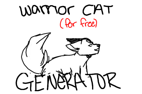 free warrrior cat generator!