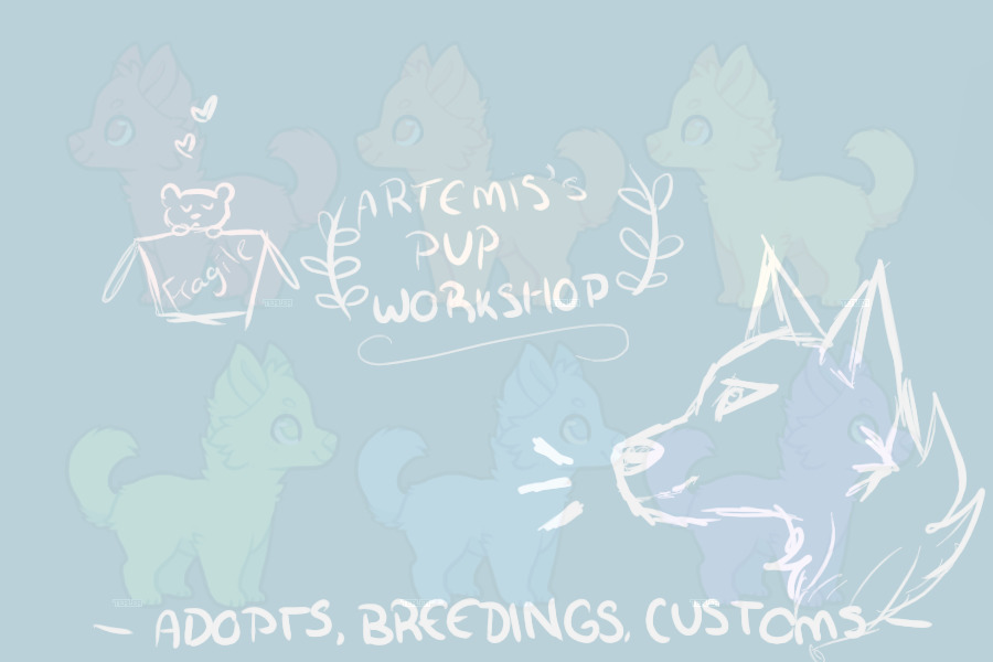 Artemis's Pup Workshop - open to mark!