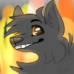 Fire wolf avatar