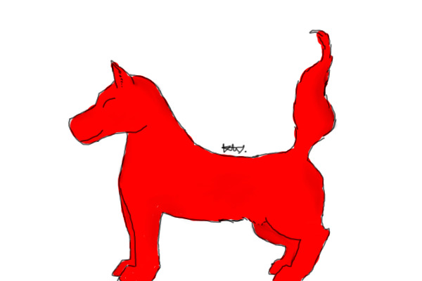 Colour a dog!
