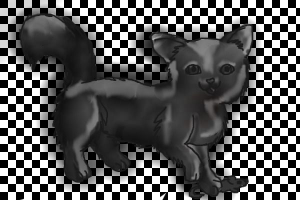 Gargoyle Cat with Mouse