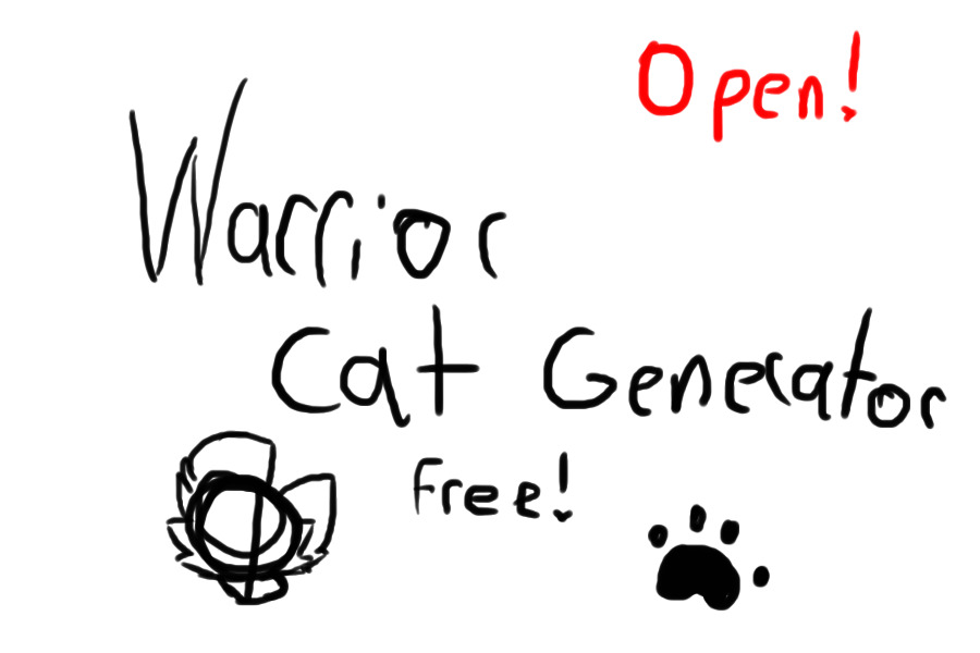 Warrior Cat Generator|Open|Free!