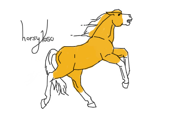 Rearing horse