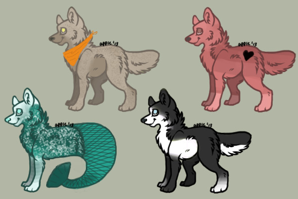 wolf pups for c$ pt. 2 [reduced prices!]