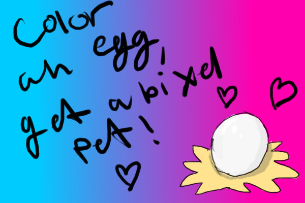 Color an egg, get a pixel pet!