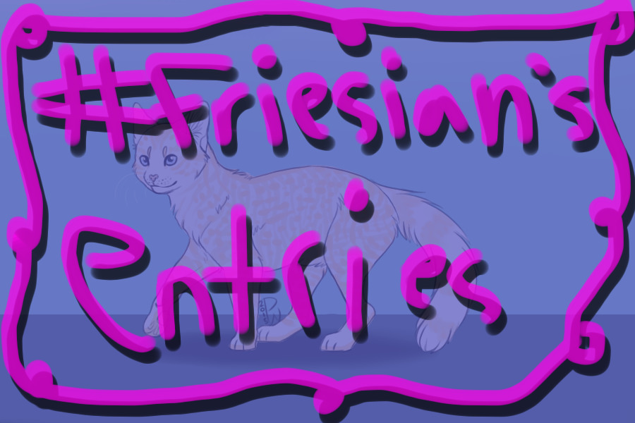 #Friesian's artist tryouts for Willow Creek Cattery
