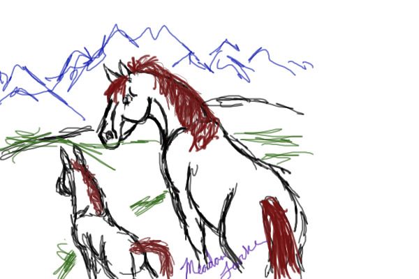 First horse sketch