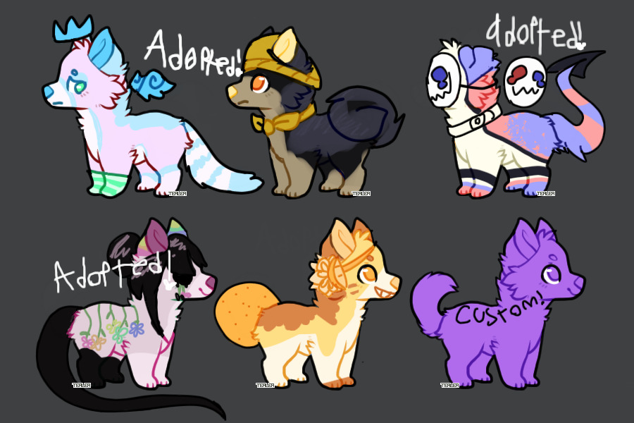 Adobtable Pups for C$!