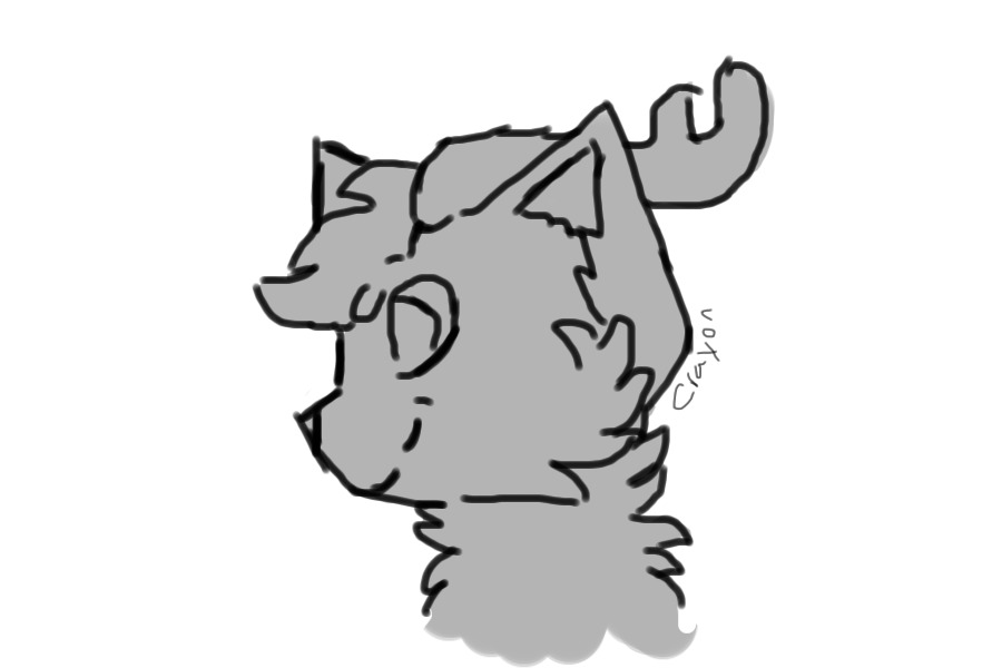 Cat With Horns Editable