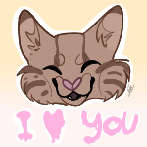 "I love you" Editable avatar