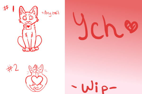Valentines YCH ( 3 lots each! Open!)