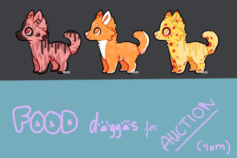 food doggos for auction !