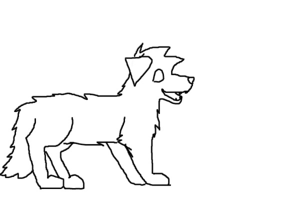 a dog....